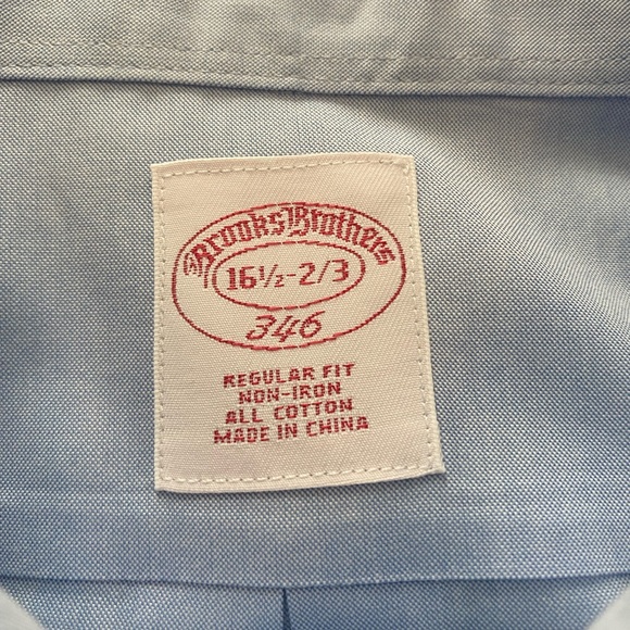 Brooks Brothers 346 and 1818 Lot of 3 Long Sleeve Shirts 17-34 & 16 1/2- 2/3 4/5 - Picture 3 of 14